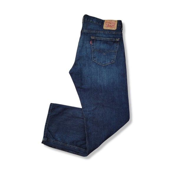 Signature by Levi Strauss & Co. Men's 569 Collection Blue Denim Jeans Size 36x32 - Picture 1 of 4